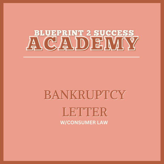 BLUEPRINT BANKRUPTCY LETTER