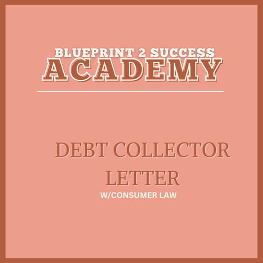 BLUEPRINT DEBT COLLECTOR LETTER